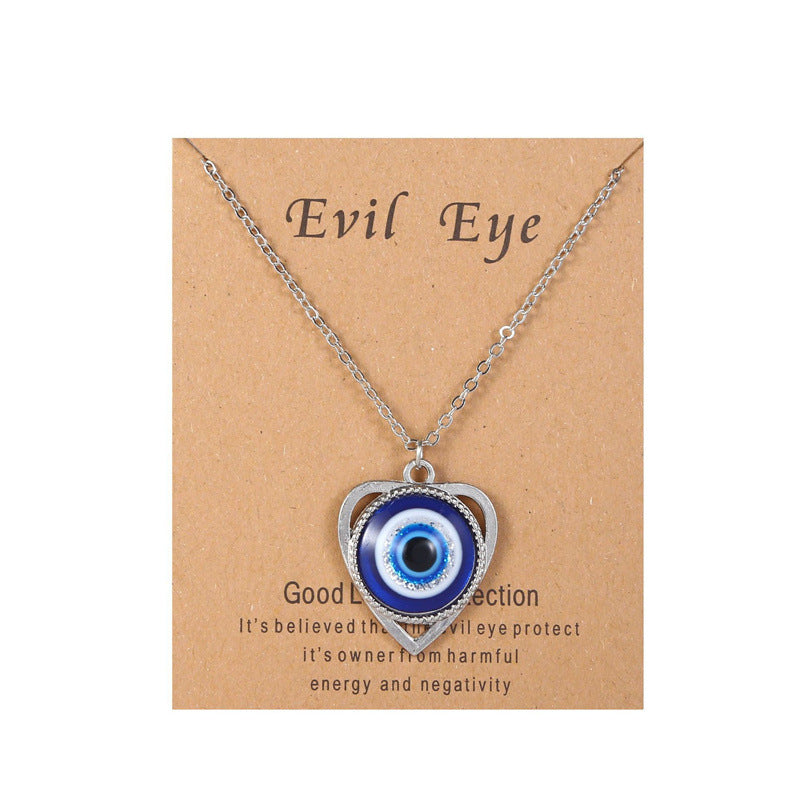 Wholesale Devil Eye Dima Hand Alloy Necklace